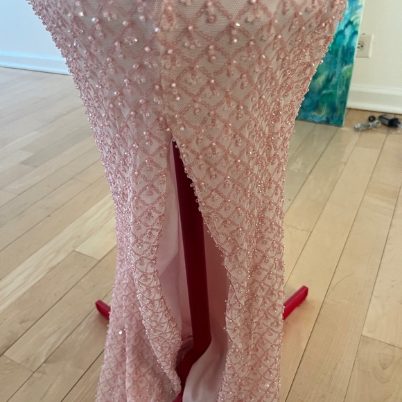 Windsor Pink Beaded Dress - Picture 2 of 4